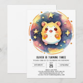 Digitale Gelukkige Hamster Verjaardag Kaart (Voorkant / Achterkant)