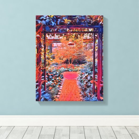 Digitale Gemengde Media Stretched Canvas Afdrukken (Insitu (Houten vloer))