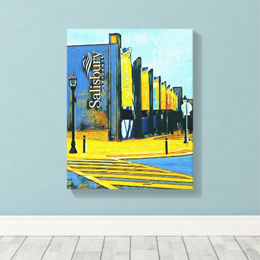 Digitale Gemengde Media Stretched Canvas Afdrukken (Insitu (Houten vloer))