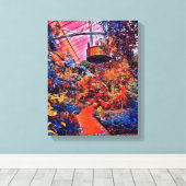 Digitale Gemengde Media Stretched Canvas Afdrukken (Insitu (Houten vloer))