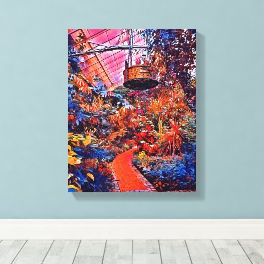 Digitale Gemengde Media Stretched Canvas Afdrukken (Insitu (Houten vloer))