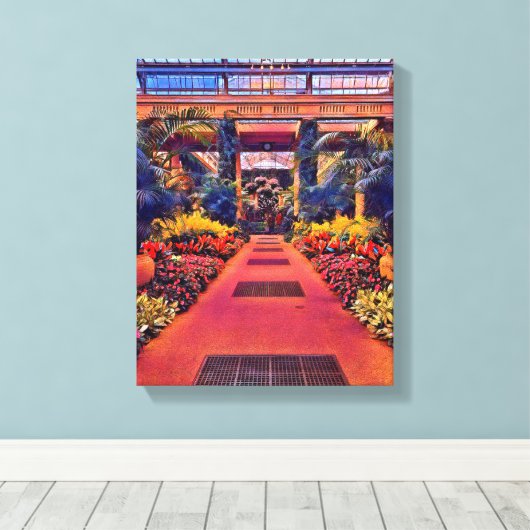 Digitale Gemengde Media Stretched Canvas Afdrukken (Insitu (Houten vloer))