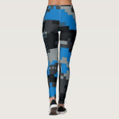 Digitale Glitch Camo Broek - Cyberpunk Dames Gi Leggings (Achterkant)