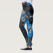 Digitale Glitch Camo Broek - Cyberpunk Dames Gi Leggings (Links)