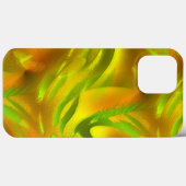 Digitale groene oranje schil op gele ruwe textuur Case-Mate iPhone case (Achterkant (horizontaal))