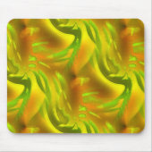 Digitale groene oranje schil op gele ruwe textuur muismat (Voorkant)