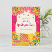 Digitale Haldi uitnodigingen & Digitale Mayoun uit (Staand voorkant)