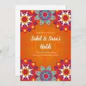 Digitale Haldi-uitnodigingen & Trouw Haldi-uitnodi Kaart (Voorkant / Achterkant)