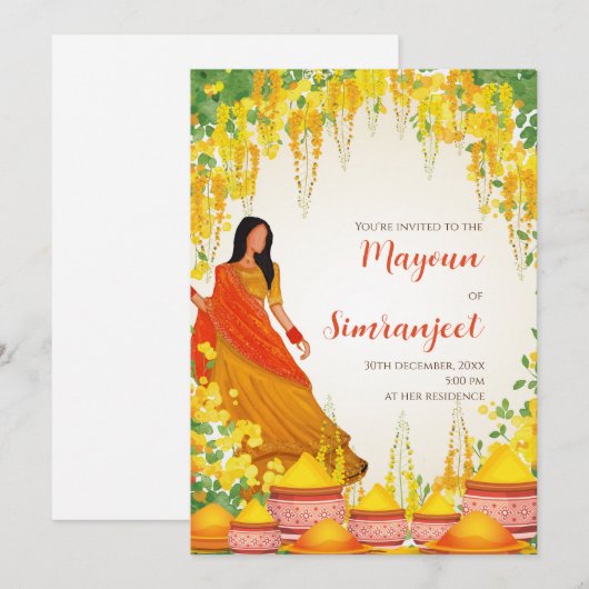 Digitale Haldi uitnodigingen & veel uitnodigingen (Voorkant / Achterkant)