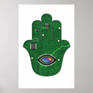 Digitale Hamsa Poster