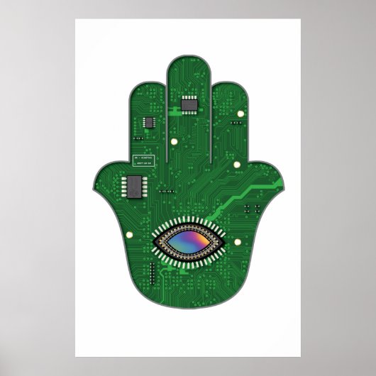 Digitale Hamsa Poster (Voorkant)