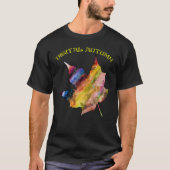 Digitale herfst in zwart T-shirt (Voorkant)