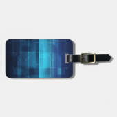 Digitale high-tech achtergrond bagagelabel (Voorkant horizontaal)