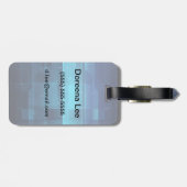 Digitale high-tech achtergrond bagagelabel (Achterkant horizontaal)