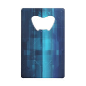 Digitale high-tech achtergrond creditkaart flessenopener (Voorkant)