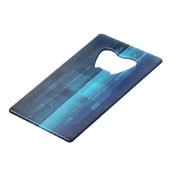 Digitale high-tech achtergrond creditkaart flessenopener (Voorkant Gekanteld)