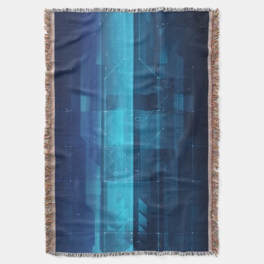 Digitale high-tech achtergrond deken (Voorkant Verticaal)