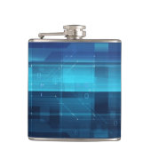 Digitale high-tech achtergrond heupfles (Voorkant)