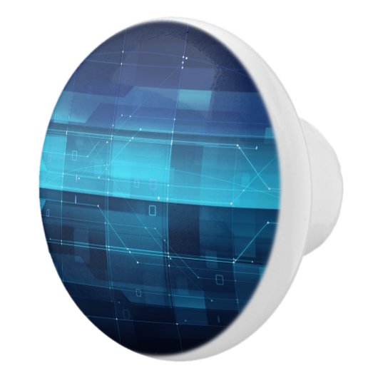 Digitale high-tech achtergrond keramische knop (Rechts)