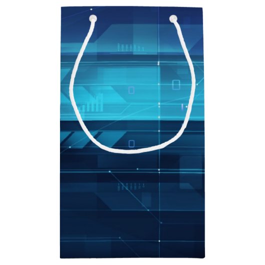 Digitale high-tech achtergrond klein cadeauzakje (Achterkant)