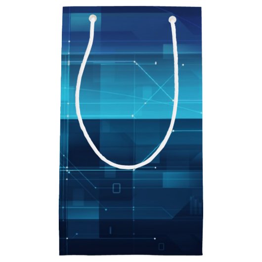 Digitale high-tech achtergrond klein cadeauzakje (Voorkant)