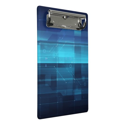 Digitale high-tech achtergrond mini klembord (Schuin)