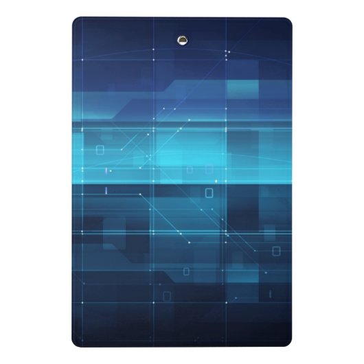 Digitale high-tech achtergrond mini klembord (Achterkant)