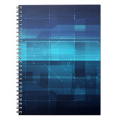 Digitale high-tech achtergrond notitieboek (Voorkant)