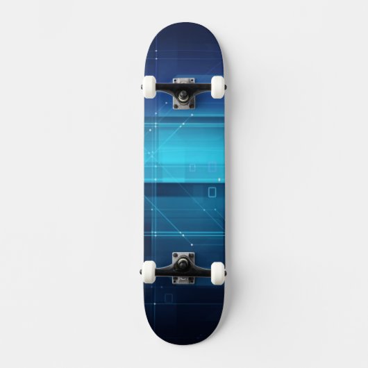 Digitale high-tech achtergrond persoonlijk skateboard (Voorkant)