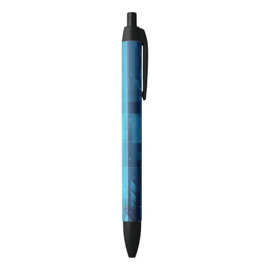 Digitale high-tech achtergrond zwarte inkt pen (Achterkant (Verticaal))