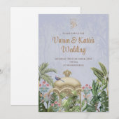 Digitale Hindoe bruiloft uitnodigen als Indiase ui Kaart (Voorkant / Achterkant)