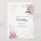 Digitale Hindoe bruiloft uitnodiging Indiase bruil (Voorkant / Achterkant)