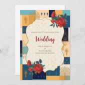 Digitale Hindoe bruiloft uitnodiging Indiase bruil (Voorkant / Achterkant)