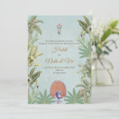 Digitale Hindoe kaarten & Indiase bruiloft uitnodi (Staand voorkant)