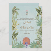 Digitale Hindoe kaarten & Indiase bruiloft uitnodi (Voorkant / Achterkant)