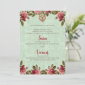 Digitale Hindoe trouwkaart Indiase trouwkaart Kaart (Staand voorkant)