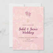 Digitale Hindoe uitnodiging Indiase bruiloft uitno (Voorkant)