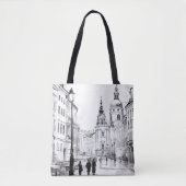 digitale historische oude binnenstad Praag. Tote Bag (Voorkant)