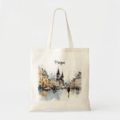  digitale historische oude binnenstad Praag. Tote Bag (Voorkant)