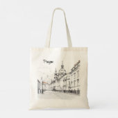  digitale historische oude binnenstad Praag. Tote Bag (Achterkant)