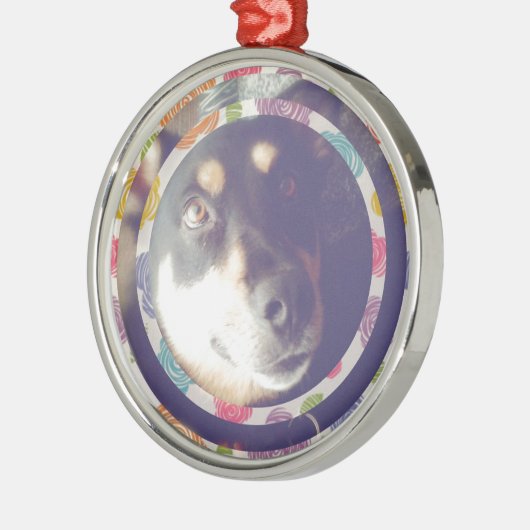 Digitale hond metalen ornament (Links)