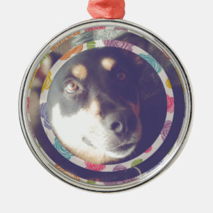 Digitale hond metalen ornament