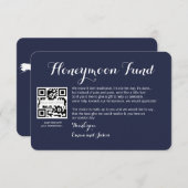 Digitale huwelijksreis fonds aanvraag bruiloft informatiekaartje (Voorkant / Achterkant)