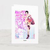 Digitale illustratie geïnspireerde "Mode China - Kaart (Achterkant)