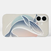 Digitale illustratie – Graceful Whale Silhouette Case-Mate iPhone Case (Achterkant (horizontaal))