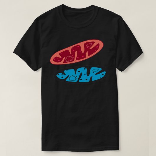 digitale illustratie mitochondria t-shirt (Design voorkant)