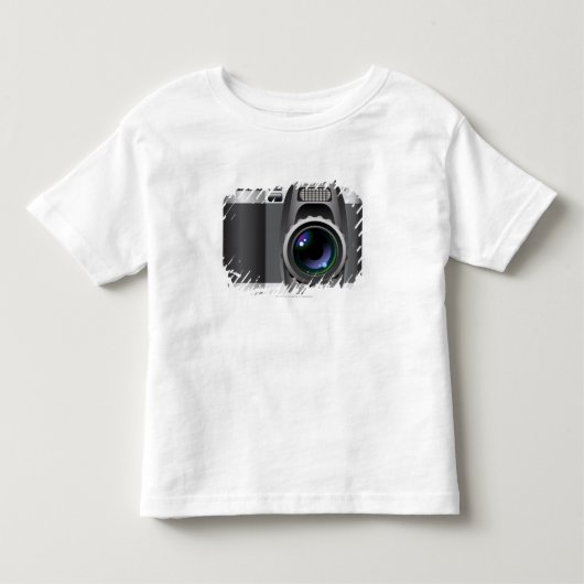 Digitale illustratie van digitale camera kinder shirts (Voorkant)