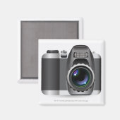 Digitale illustratie van digitale camera magneet (Voorkant / Achterkant)