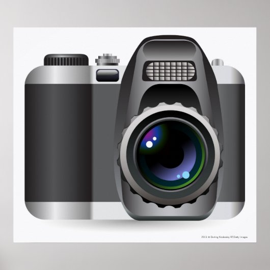 Digitale illustratie van digitale camera poster (Voorkant)