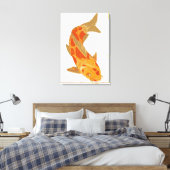 Digitale illustratie van Koi Carp Canvas Afdruk (Insitu (Slaapkamer))